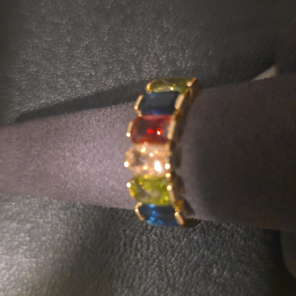 Macy's Multicolor Gemstone Ring - image 3
